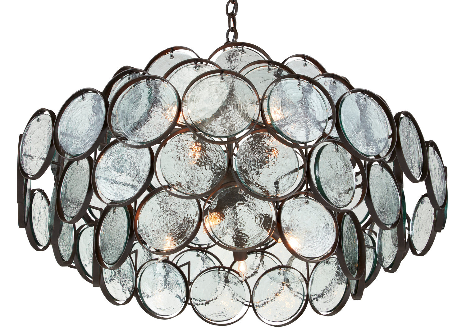 Currey and Company - 9000-0880 - Eight Light Chandelier - Galahad - Bronze