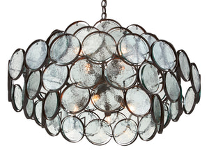 Currey and Company - 9000-0880 - Eight Light Chandelier - Galahad - Bronze