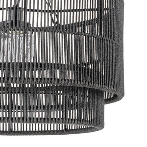 Palecek - 2016-79 - Outdoor Pendant - Tanner - Black
