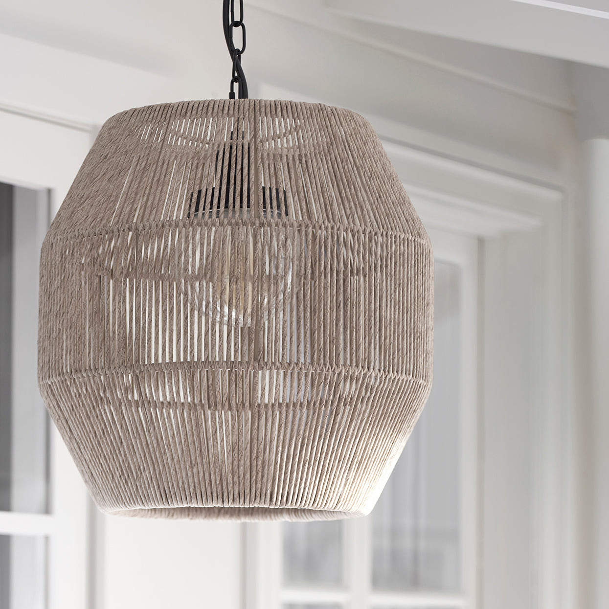 Palecek - 2050-79 - Outdoor Pendant - Tanner - Black