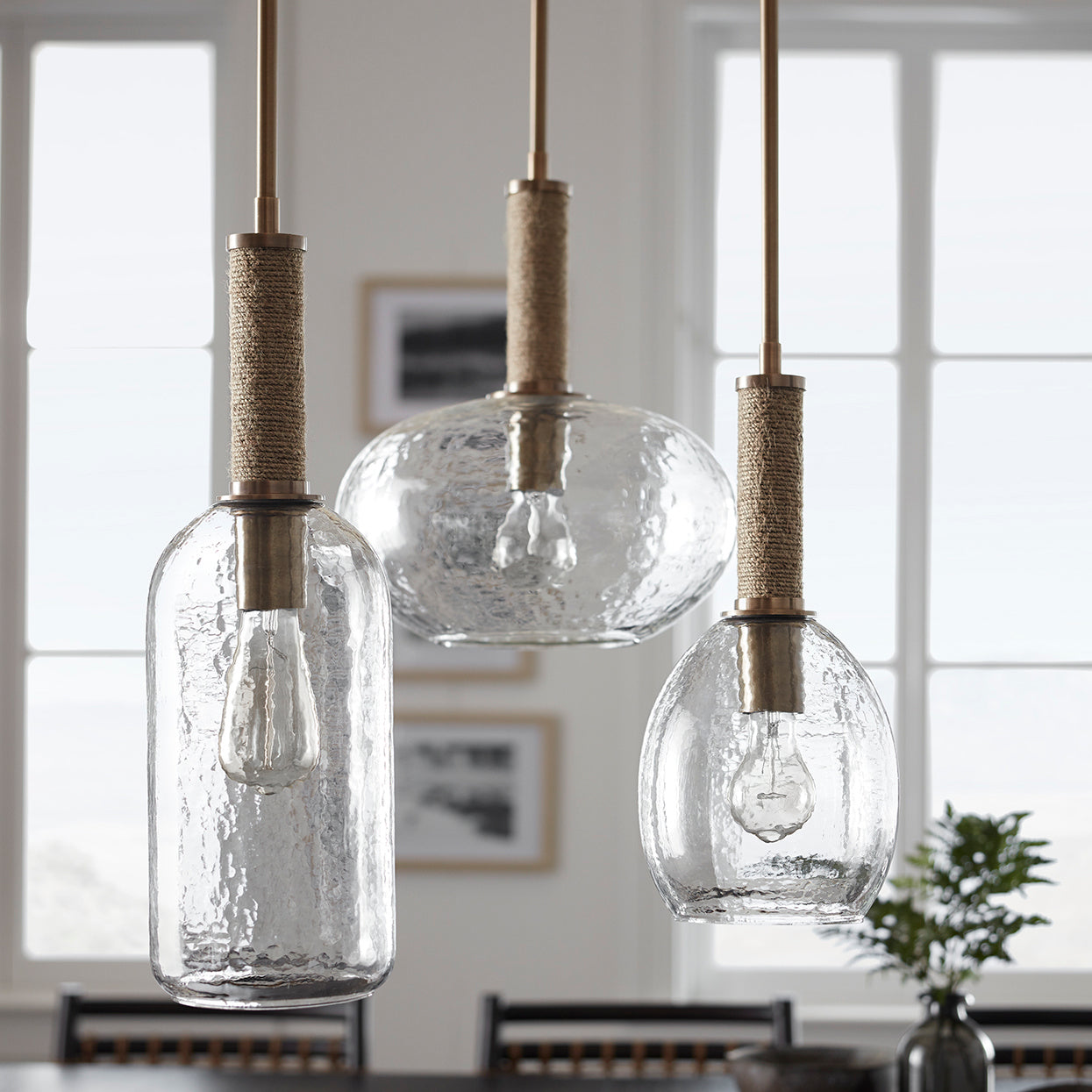 Palecek - 2067-79 - Pendant - Bronson - Antique Brass