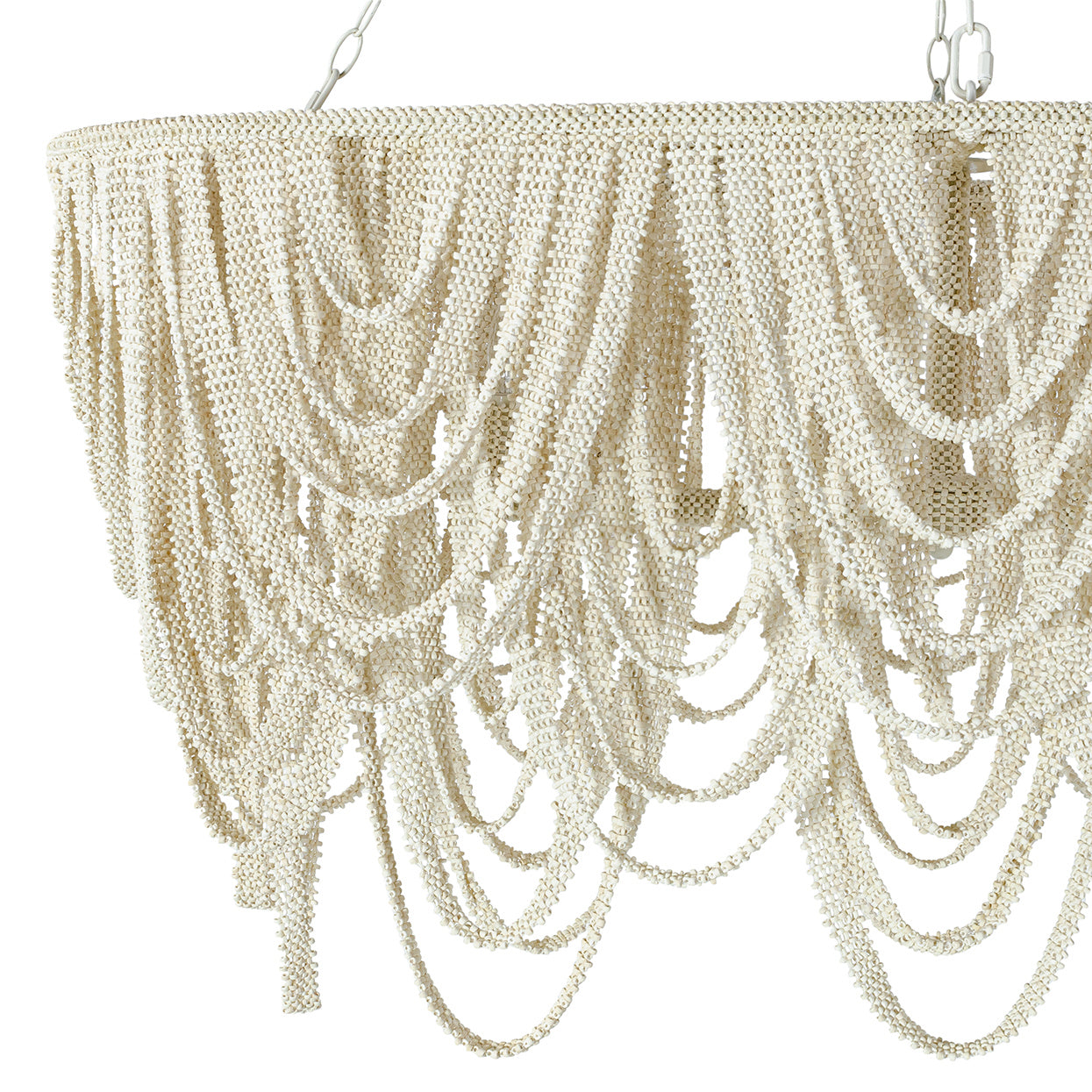 Palecek - 2909-79 - Four Light Chandelier - Selita - Cream