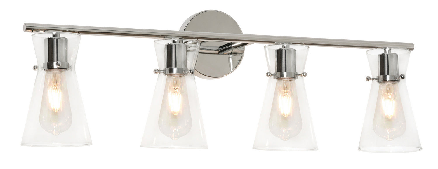 AFX Lighting - AMDV3310MBPC - Four Light Vanity - Amanda - Polished Chrome