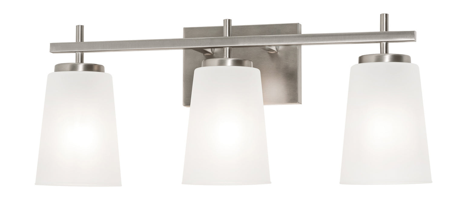 AFX Lighting - JNNV2209MBSN - Three Light Vanity - Joanna - Satin Nickel