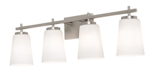 AFX Lighting - JNNV3309MBSN - Four Light Vanity - Joanna - Satin Nickel