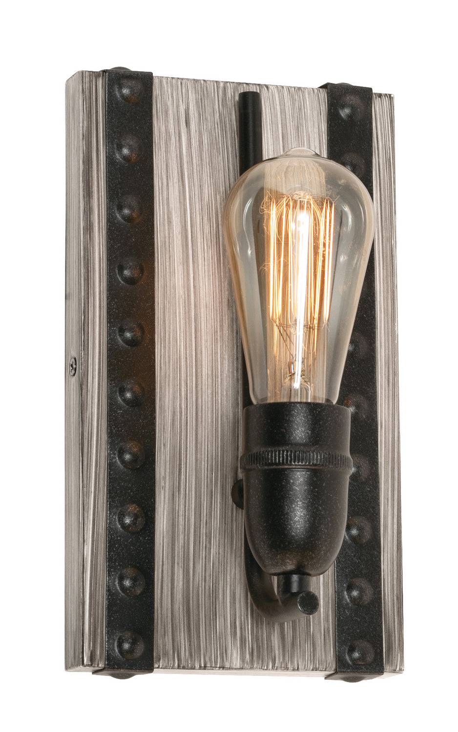 AFX Lighting - NOAS0509MBDG - One Light Wall Sconce - Noah - Distressed Grey and Black