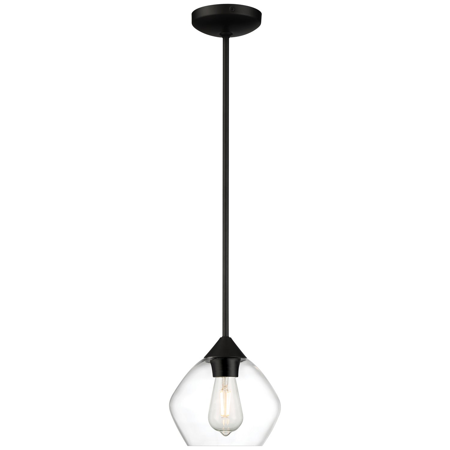 Access - 28103LEDDLP-MBL/CLR - LED Pendant - Vintage - Matte Black