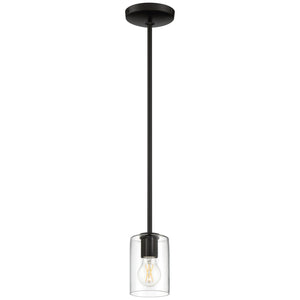 Access - 62585LEDDLP-MBL/CLR - LED Pendant - Oslo - Matte Black