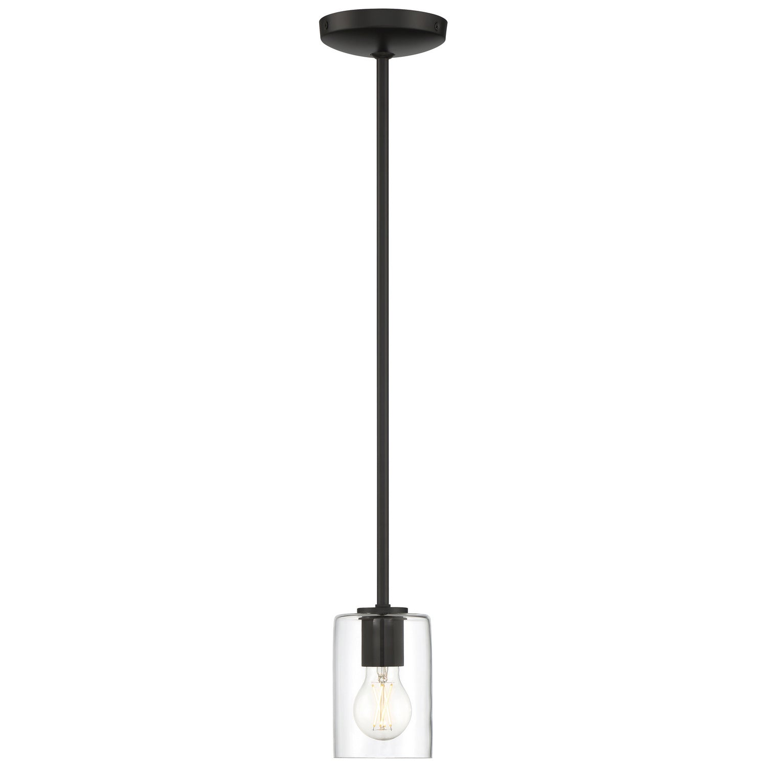 Access - 62585LEDDLP-MBL/CLR - LED Pendant - Oslo - Matte Black