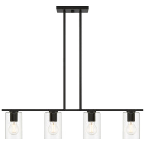 Access - 62586LEDDLP-MBL/CLR - LED Linear Pendant - Oslo - Matte Black