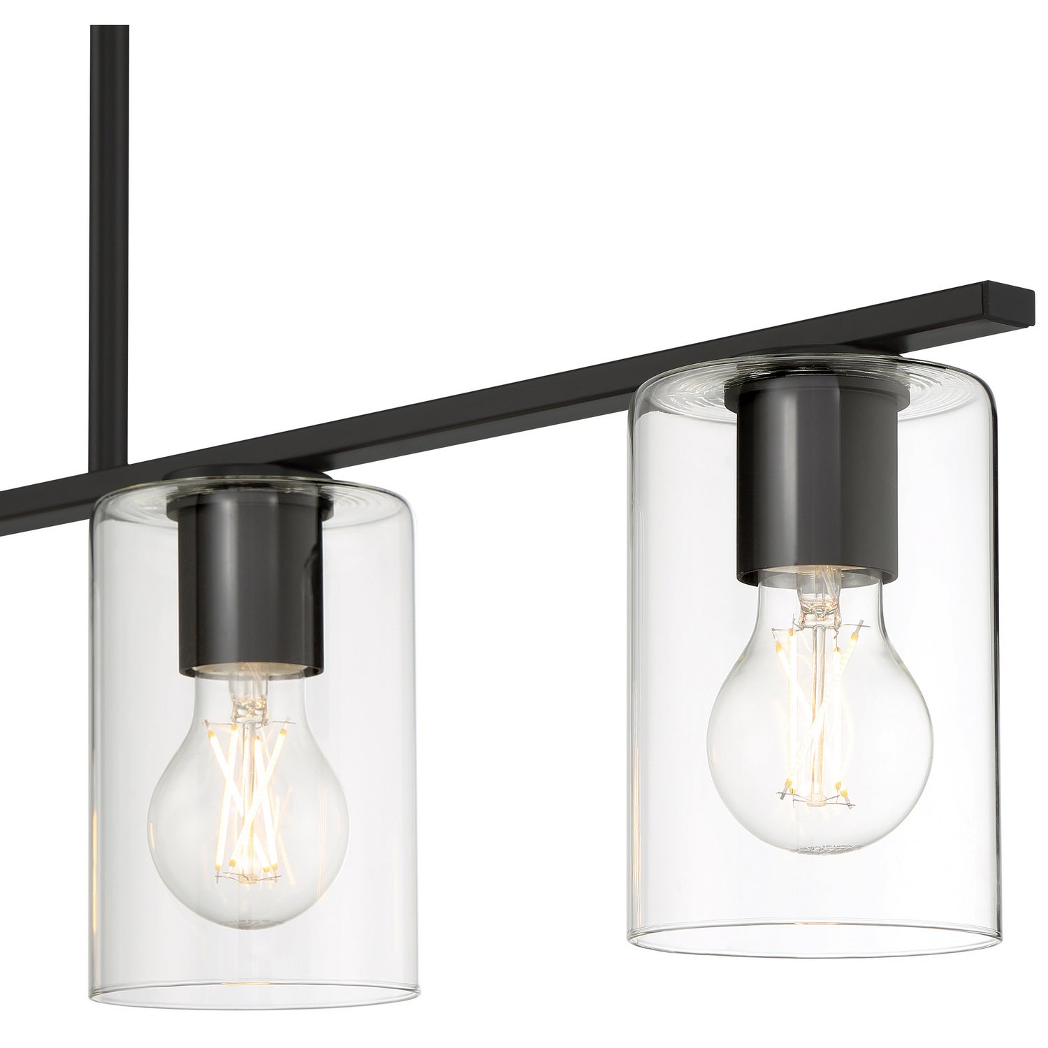 Access - 62586LEDDLP-MBL/CLR - LED Linear Pendant - Oslo - Matte Black