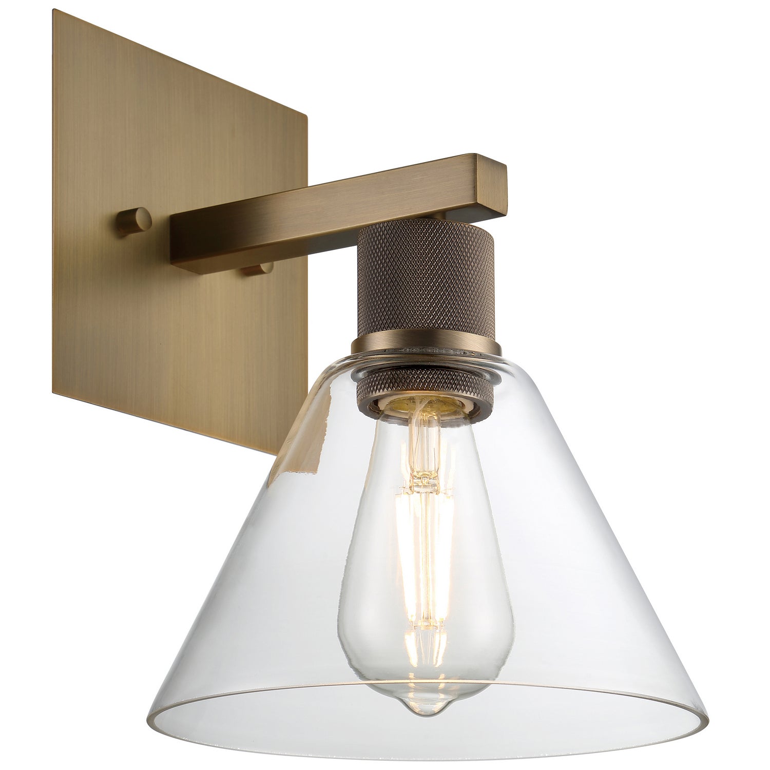 Access - 63143LEDDLP-ABB/CLR - LED Wall Sconce - Port Nine Martini - Antique Brushed Brass