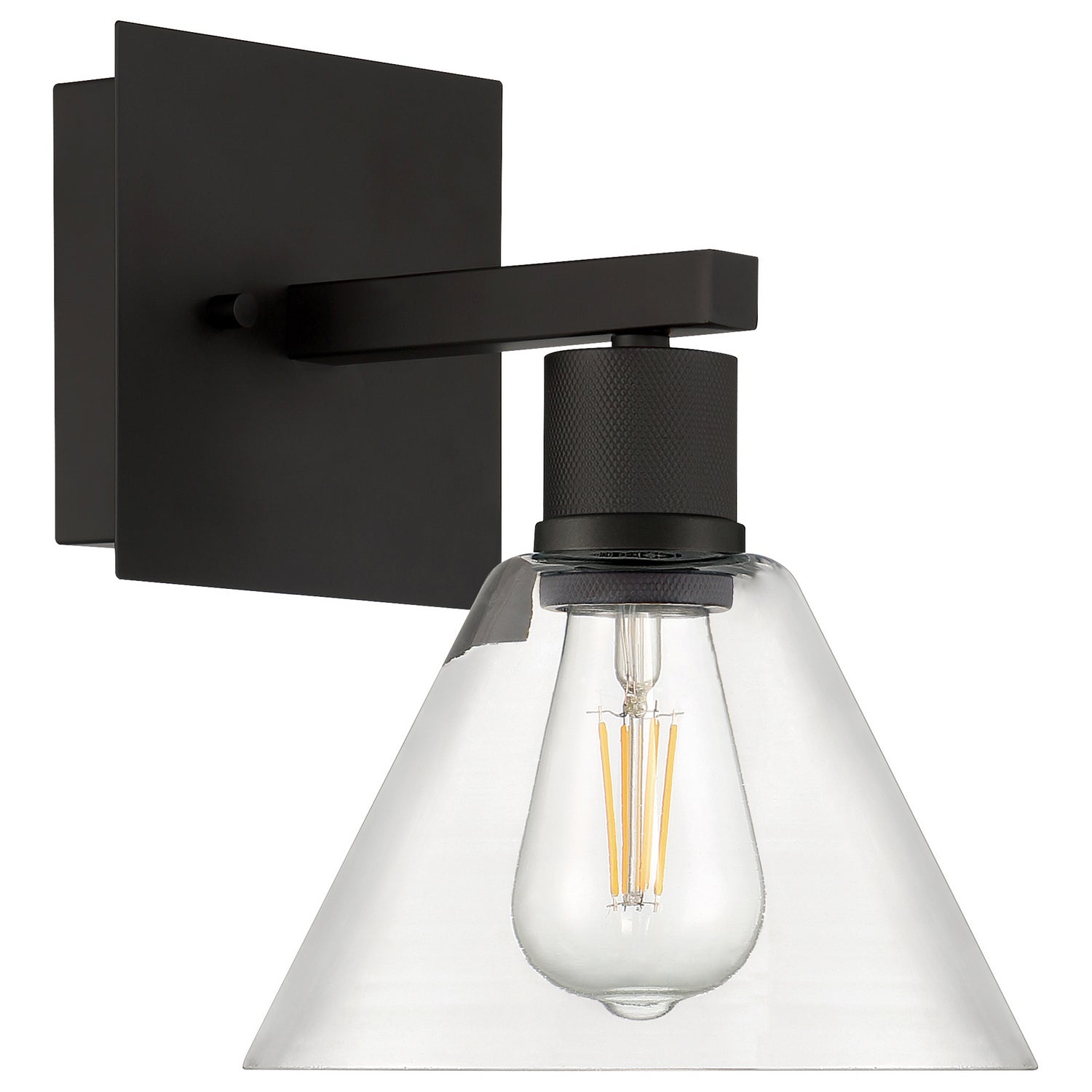 Access - 63143LEDDLP-MBL/CLR - LED Wall Sconce - Port Nine Martini - Matte Black