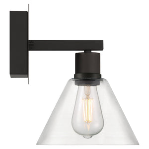 Access - 63143LEDDLP-MBL/CLR - LED Wall Sconce - Port Nine Martini - Matte Black