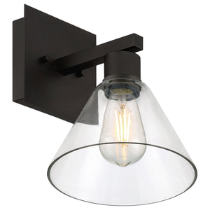 Access - 63143LEDDLP-MBL/CLR - LED Wall Sconce - Port Nine Martini - Matte Black