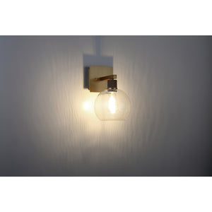 Access - 63145LEDDLP-ABB/SDG - LED Wall Sconce - Port Nine Burgundy - Antique Brushed Brass