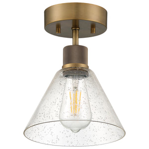 Access - 63146LEDDLP-ABB/SDG - LED Semi Flush Mount - Port Nine Martini - Antique Brushed Brass