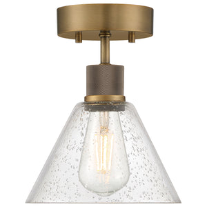 Access - 63146LEDDLP-ABB/SDG - LED Semi Flush Mount - Port Nine Martini - Antique Brushed Brass