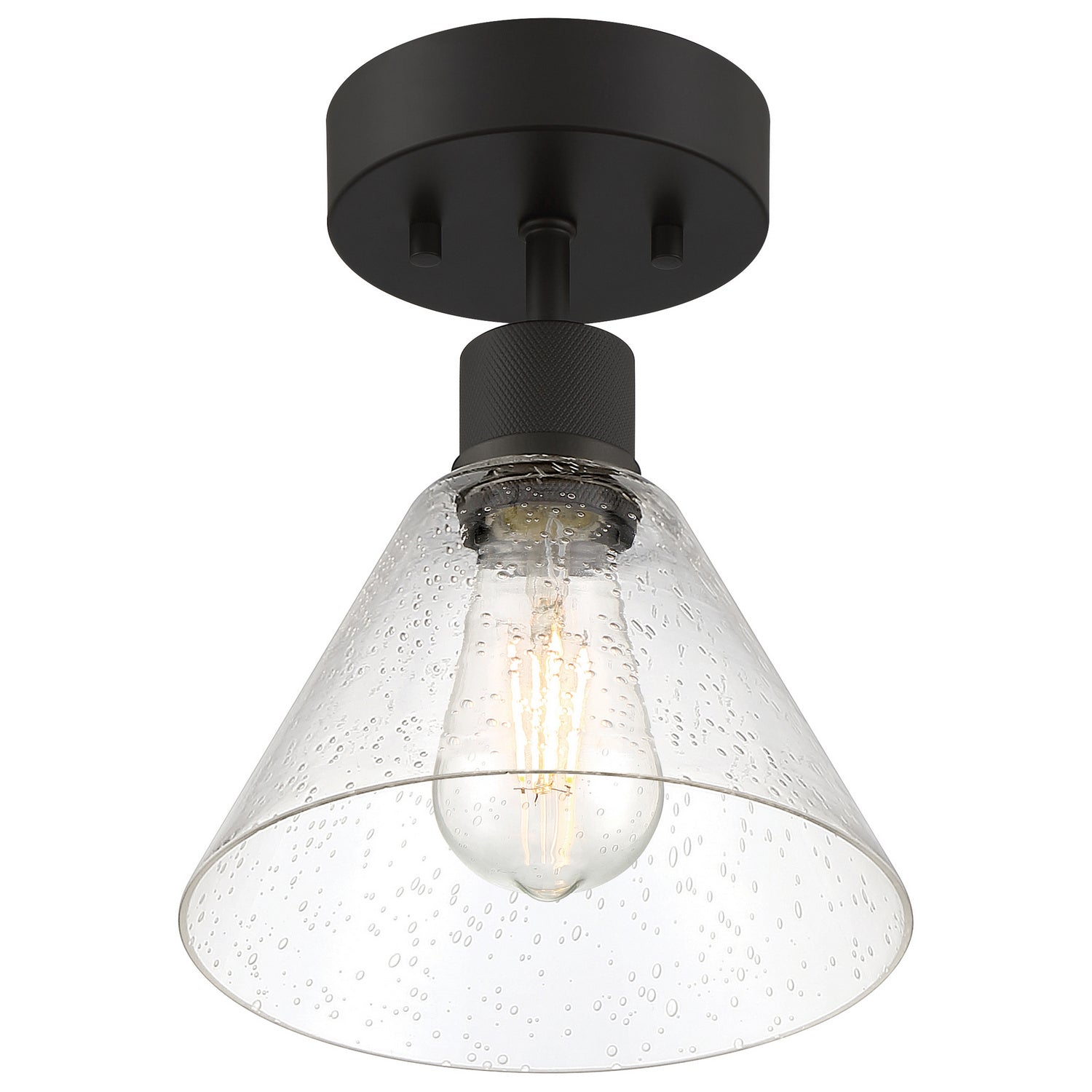 Access - 63146LEDDLP-MBL/SDG - LED Semi Flush Mount - Port Nine Martini - Matte Black