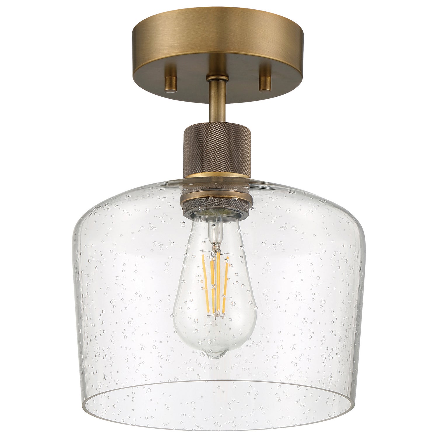 Access - 63147LEDDLP-ABB/SDG - LED Semi Flush Mount - Port Nine Chardonnay - Antique Brushed Brass