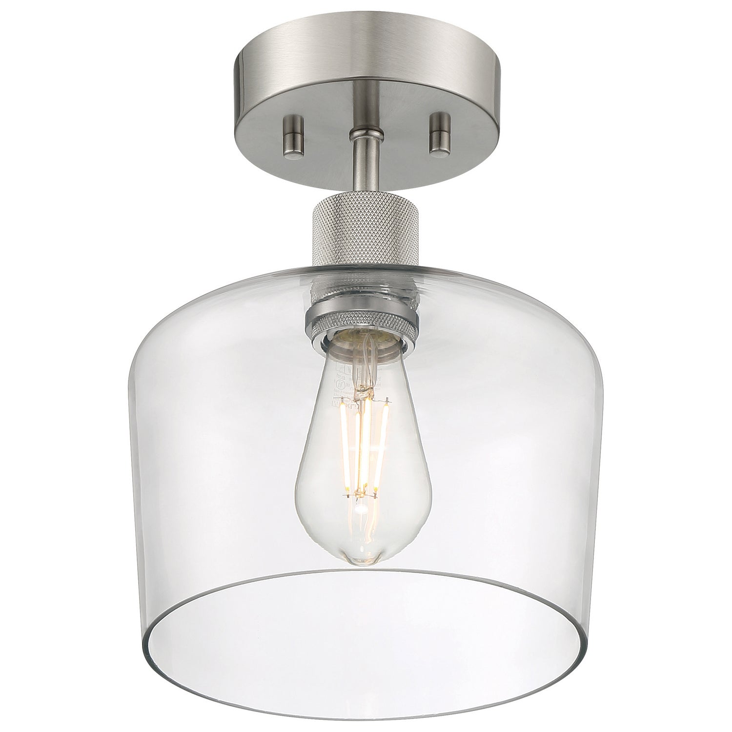 Access - 63147LEDDLP-BS/CLR - LED Semi Flush Mount - Port Nine Chardonnay - Brushed Steel