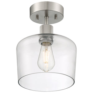 Access - 63147LEDDLP-BS/CLR - LED Semi Flush Mount - Port Nine Chardonnay - Brushed Steel