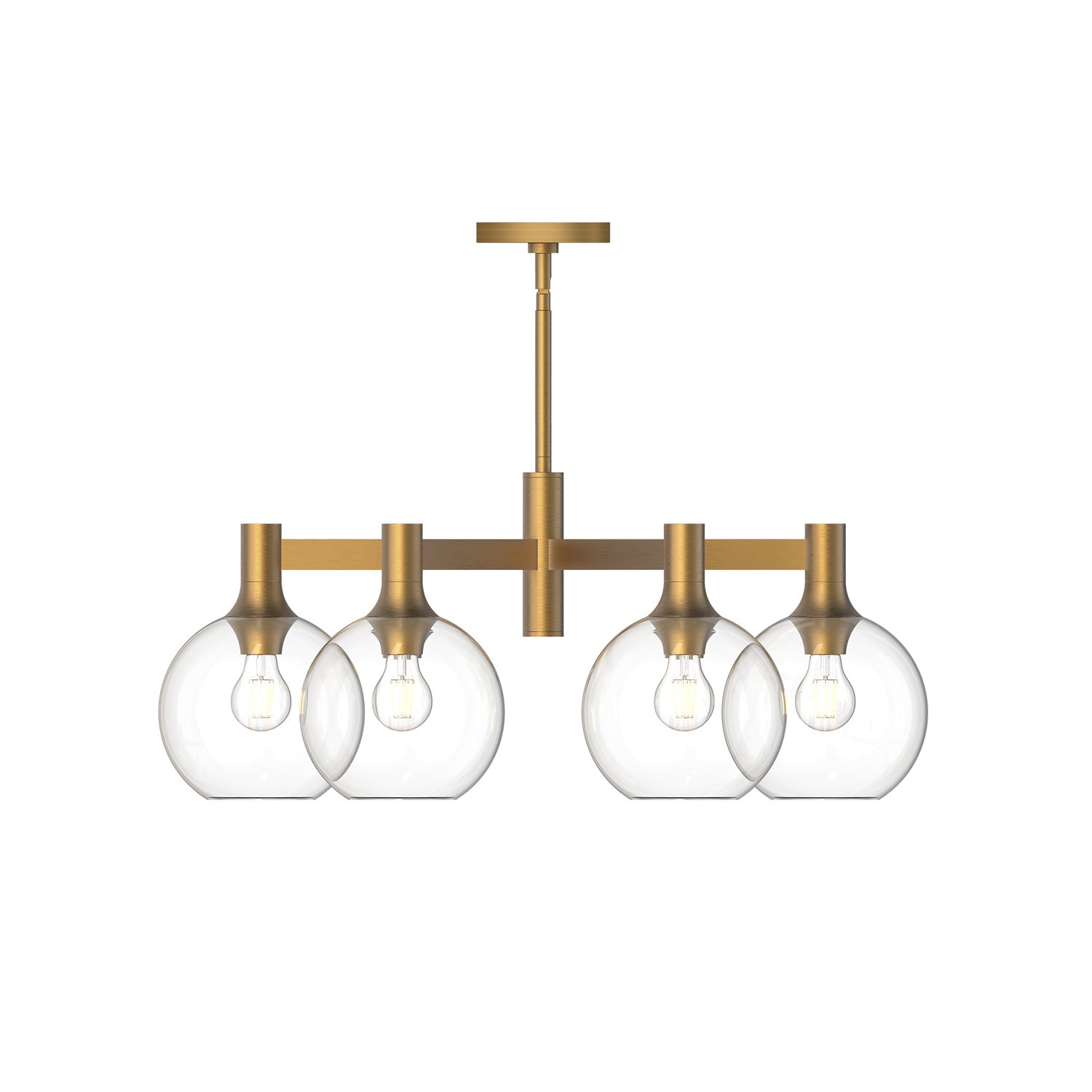 Alora - CH506230AGCL - Six Light Chandelier - Castilla - Aged Gold/Clear Glass