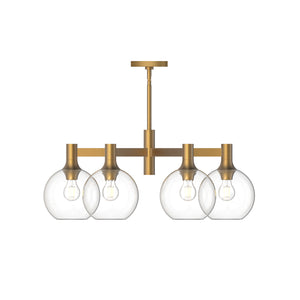 Alora - CH506230AGCL - Six Light Chandelier - Castilla - Aged Gold/Clear Glass