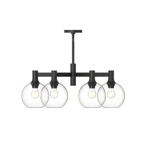 Alora - CH506230MBCL - Six Light Chandelier - Castilla - Clear Glass/Matte Black