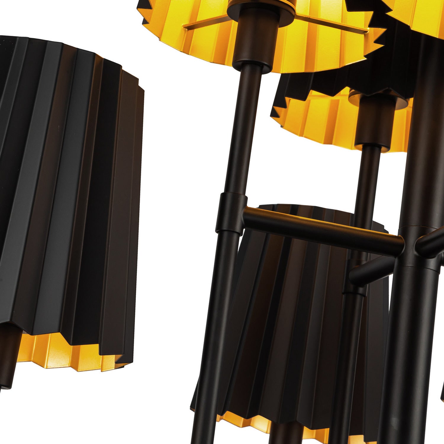 Alora - CH528830MB - Eight Light Chandelier - Plisse - Matte Black