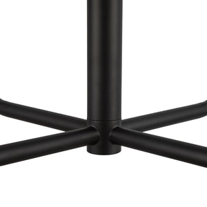 Alora - CH628423MBOP - Four Light Chandelier - Plisse - Matte Black/Opal Matte Glass