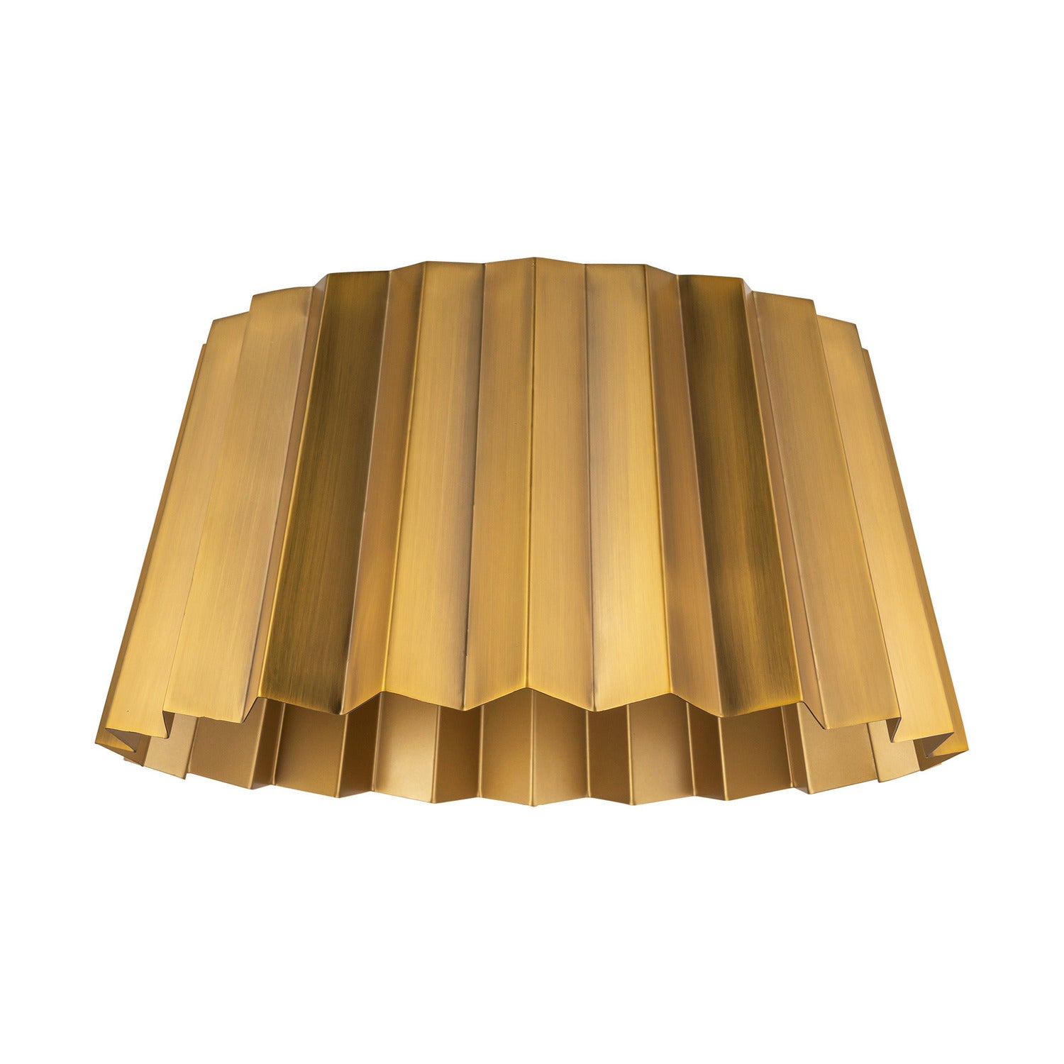 Alora - FM528514AG - Two Light Flush Mount - Plisse - Aged Gold