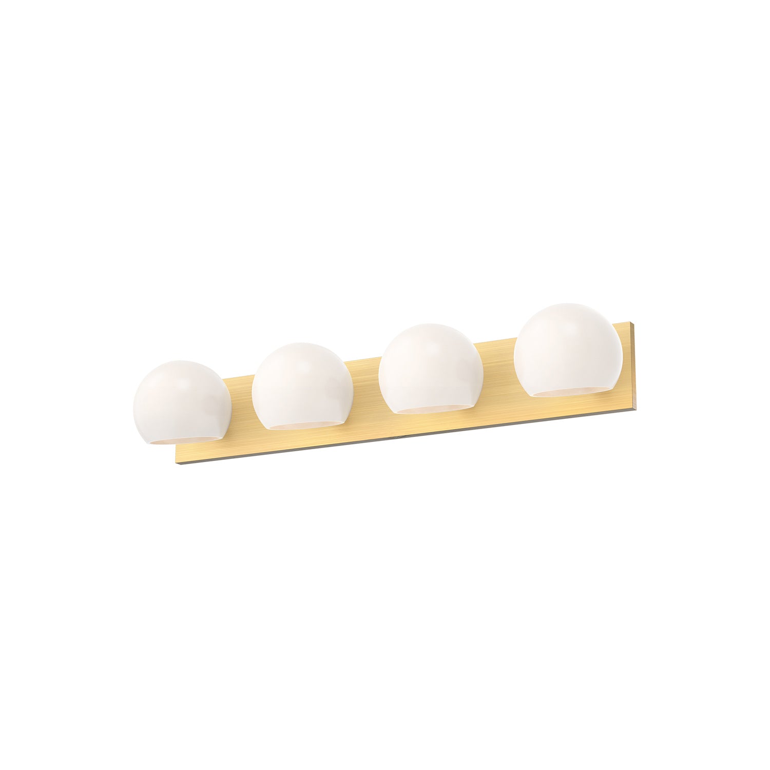 Alora - VL548431BGOP - Four Light Bathroom Fixtures - Willow - Brushed Gold/Opal Matte Glass