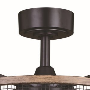 Vaxcel - F0103 - 21"Ceiling Fan - Kodiak - Black and Burnished Teak