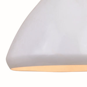 Vaxcel - P0369 - One Light Pendant - Dayna - Satin Brass and Glossy White with Matte White