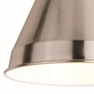 Vaxcel - W0399 - One Light Swing Arm Wall Light - Alexis - Satin Nickel and Matte White