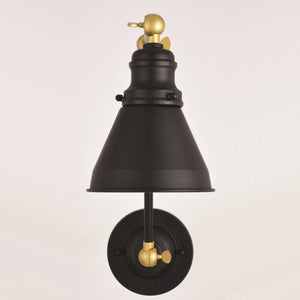Vaxcel - W0400 - One Light Swing Arm Wall Light - Alexis - Oil Rubbed Bronze and Satin Gold