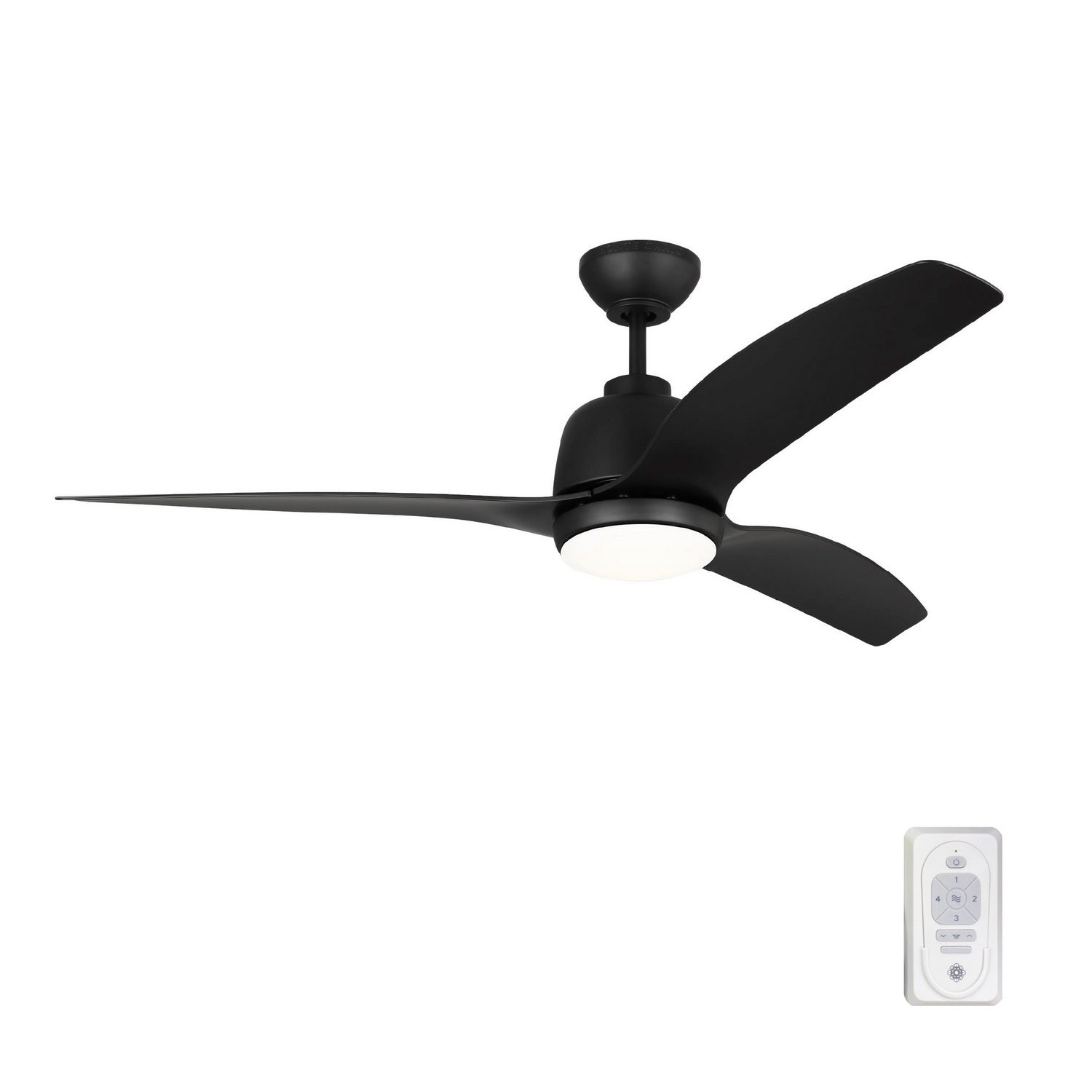 Visual Comfort Fan - 3AVLCR54MBKD - 54"Ceiling Fan - Avila - Midnight Black