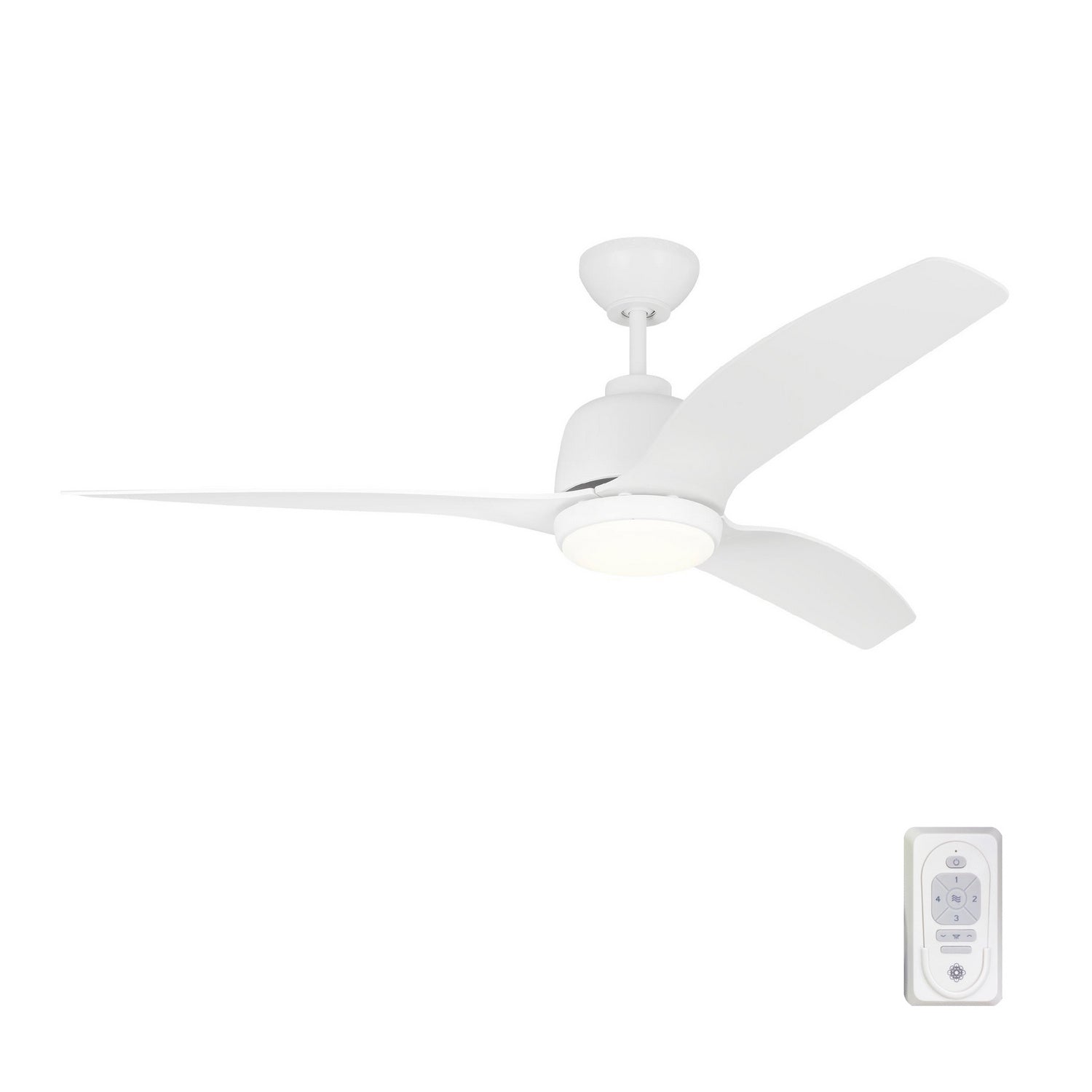 Visual Comfort Fan - 3AVLCR54RZWD - 54"Ceiling Fan - Avila - Matte White