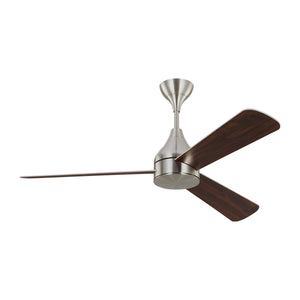 Visual Comfort Fan - 3STMSM52BSD - 52"Ceiling Fan - Streaming - Brushed Steel