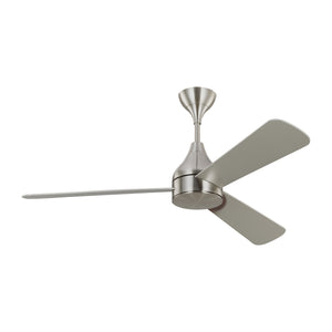 Visual Comfort Fan - 3STMSM52BSD - 52"Ceiling Fan - Streaming - Brushed Steel