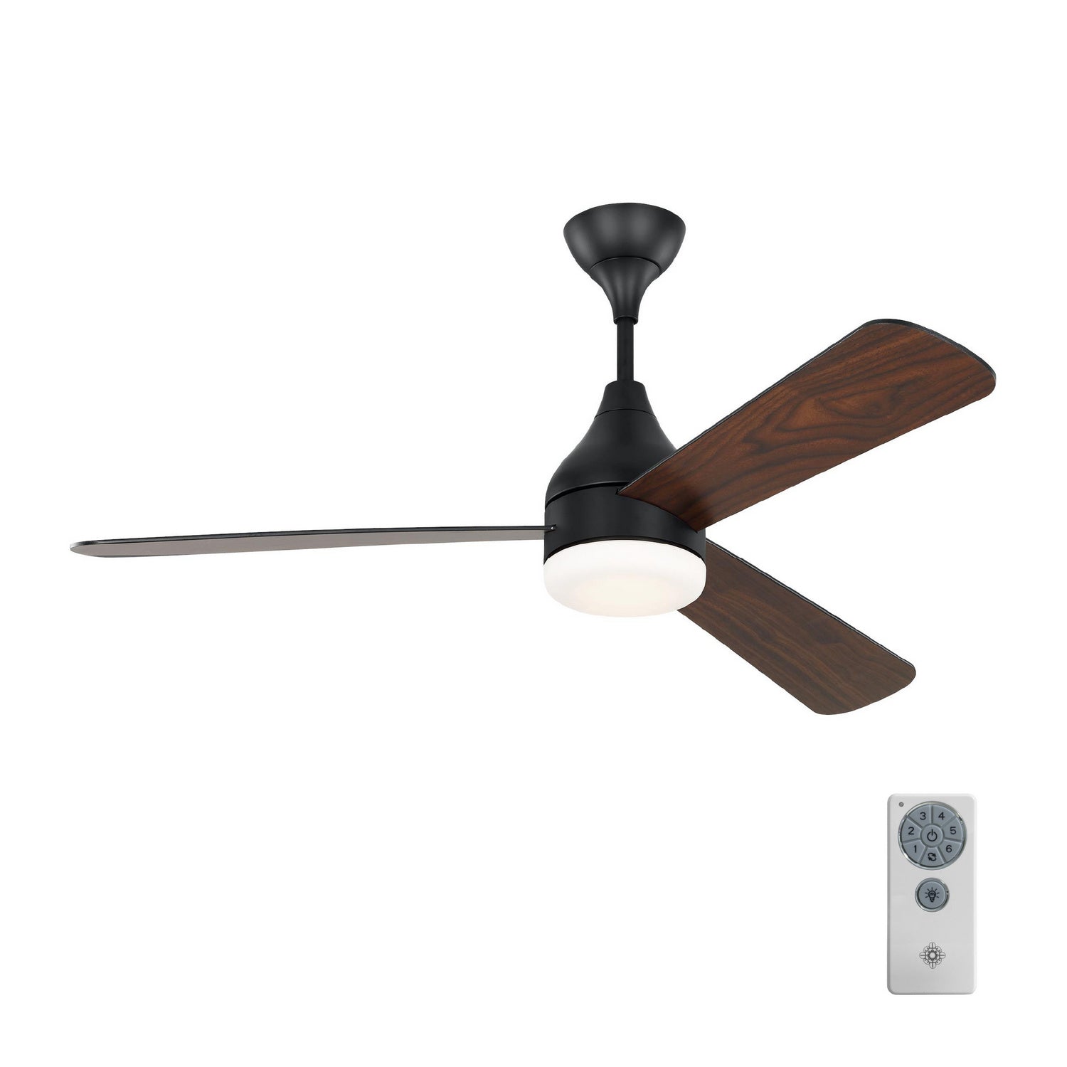 Visual Comfort Fan - 3STMSM52MBKD - 52"Ceiling Fan - Streaming - Midnight Black