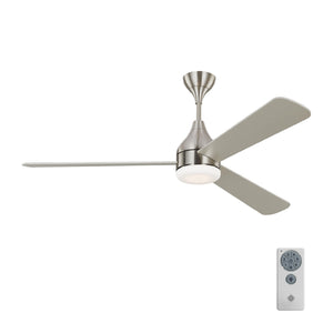 Visual Comfort Fan - 3STMSM60BSD - 60"Ceiling Fan - Streaming - Brushed Steel