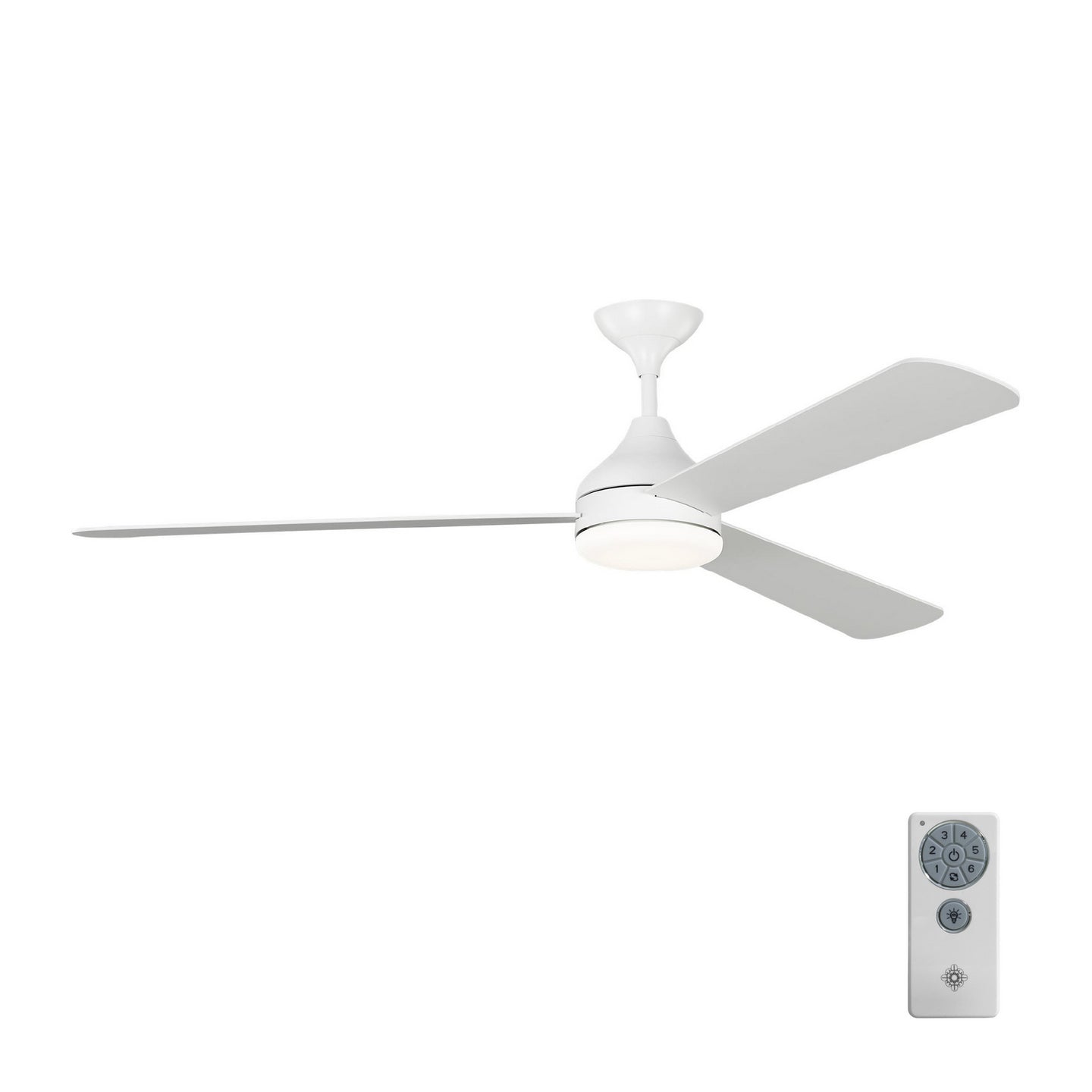 Visual Comfort Fan - 3STMSM60RZWD - 60" Ceiling Fan - Streaming - Matte White