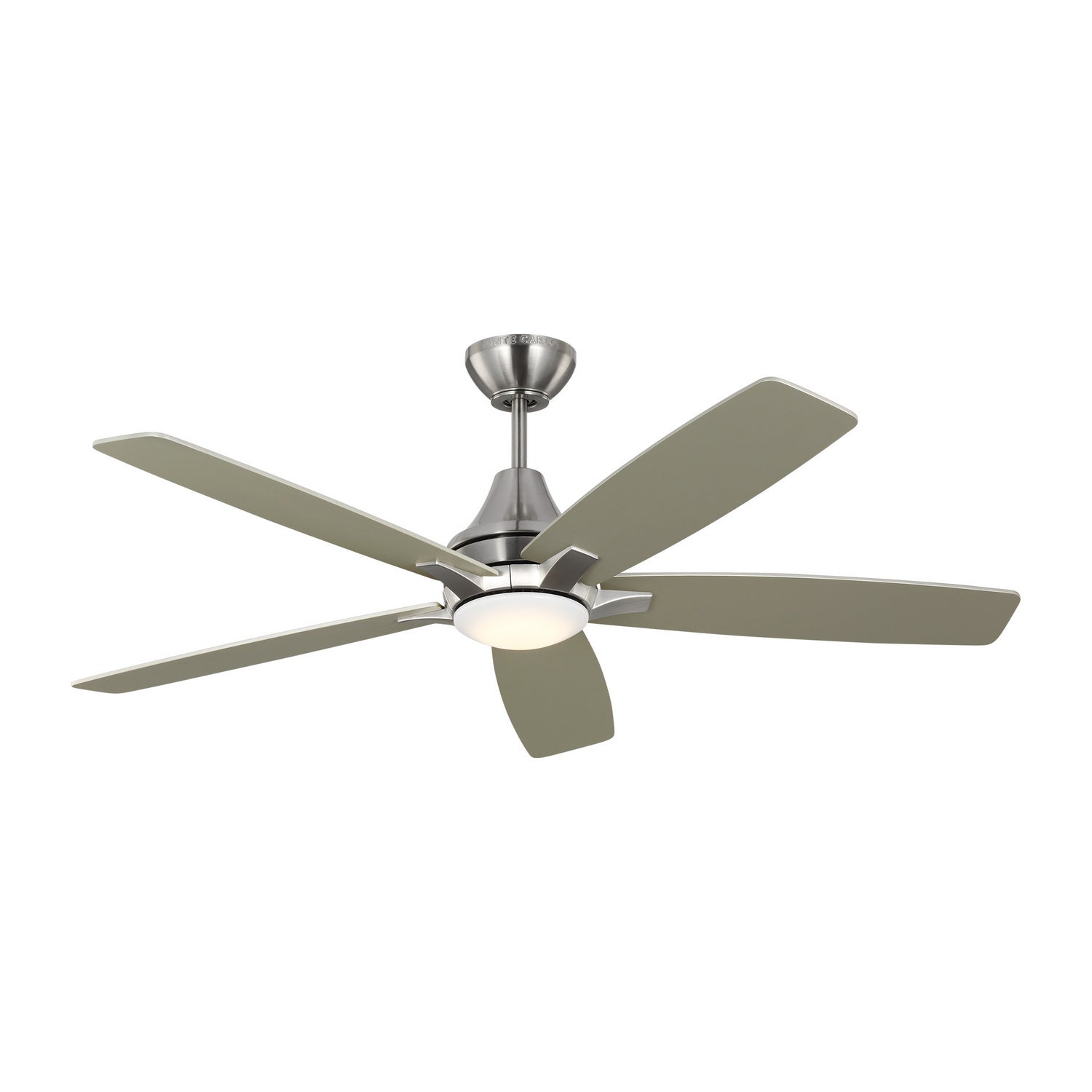 Generation Lighting. - 5LWDR52BSD - 52"Ceiling Fan - Lowden - Brushed Steel