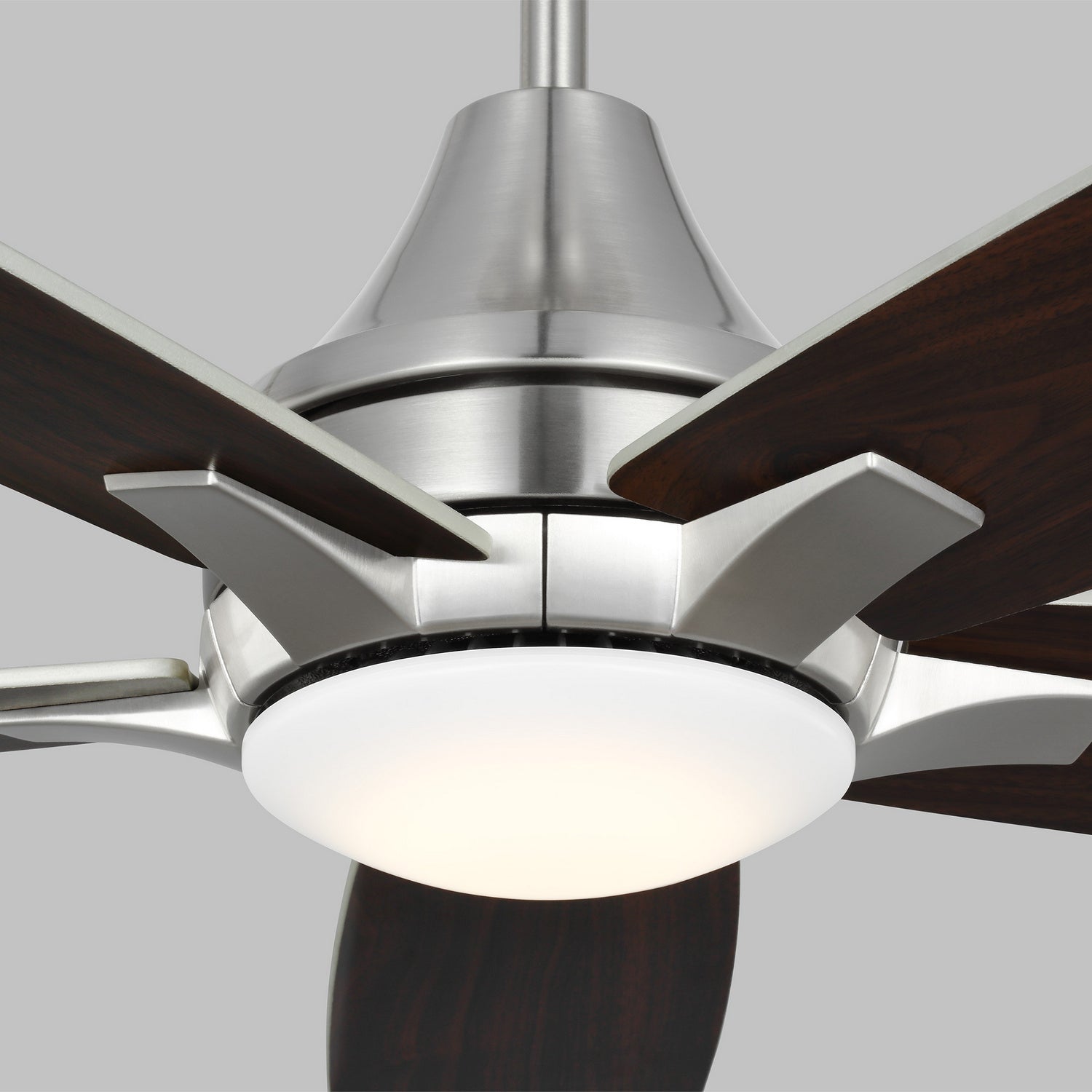 Generation Lighting. - 5LWDR52BSD - 52"Ceiling Fan - Lowden - Brushed Steel