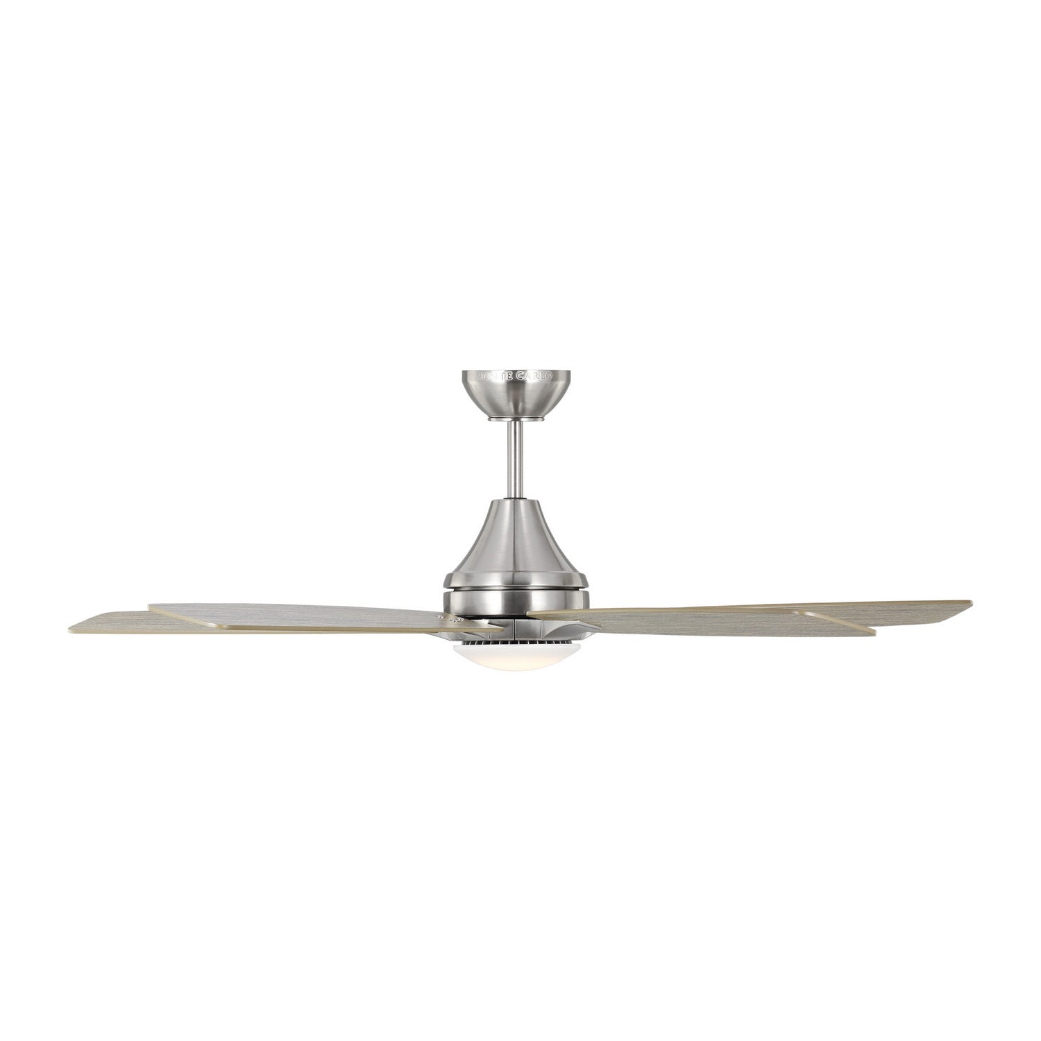 Generation Lighting. - 5LWDR52BSLGD - 52"Ceiling Fan - Lowden - Brushed Steel