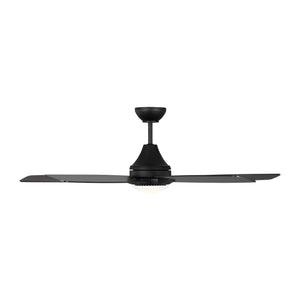 Generation Lighting. - 5LWDR52MBKD - 52"Ceiling Fan - Lowden - Midnight Black