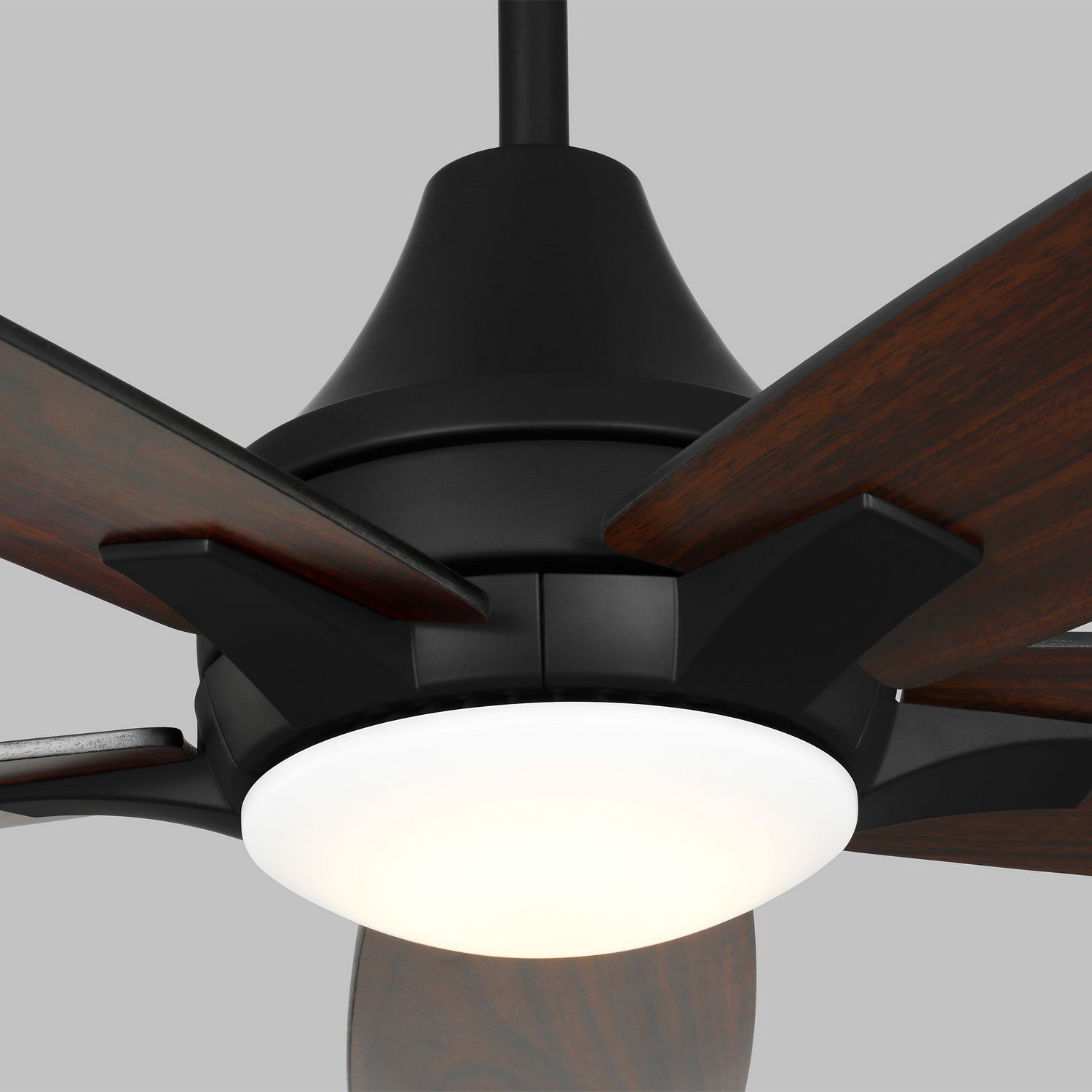 Generation Lighting. - 5LWDR52MBKD - 52"Ceiling Fan - Lowden - Midnight Black