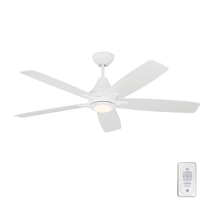 Generation Lighting. - 5LWDR52RZWD - 52"Ceiling Fan - Lowden - Matte White